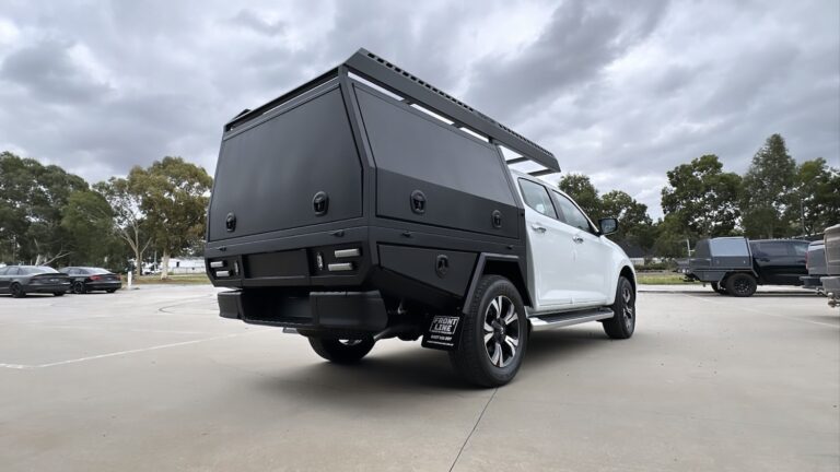 Aluminium canopy built by Frontline Trays Shepparton VIC
