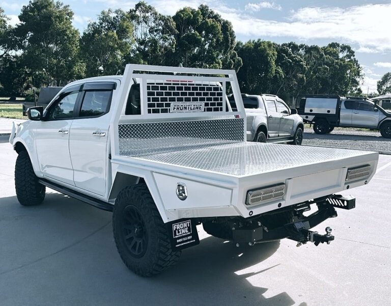 Custom ute tray fitted to Isuzu D-MAX — Frontline Trays Shepparton VIC